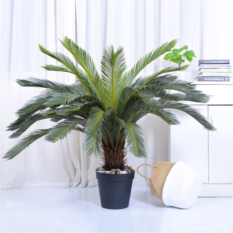 4X 155cm Artificial Cycas Sago Palm Indoor Potted Realistic Green With Moss