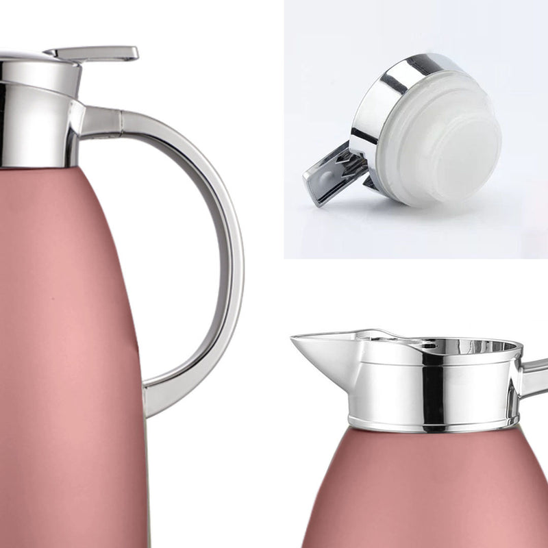Vacuum Insulated Stainless Steel Flask 2.3L 3 Layer Rose Leak Proof