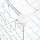 White Portable 9-Cube Foldable Storage Organizer Iron Mesh Space Saving Shelf
