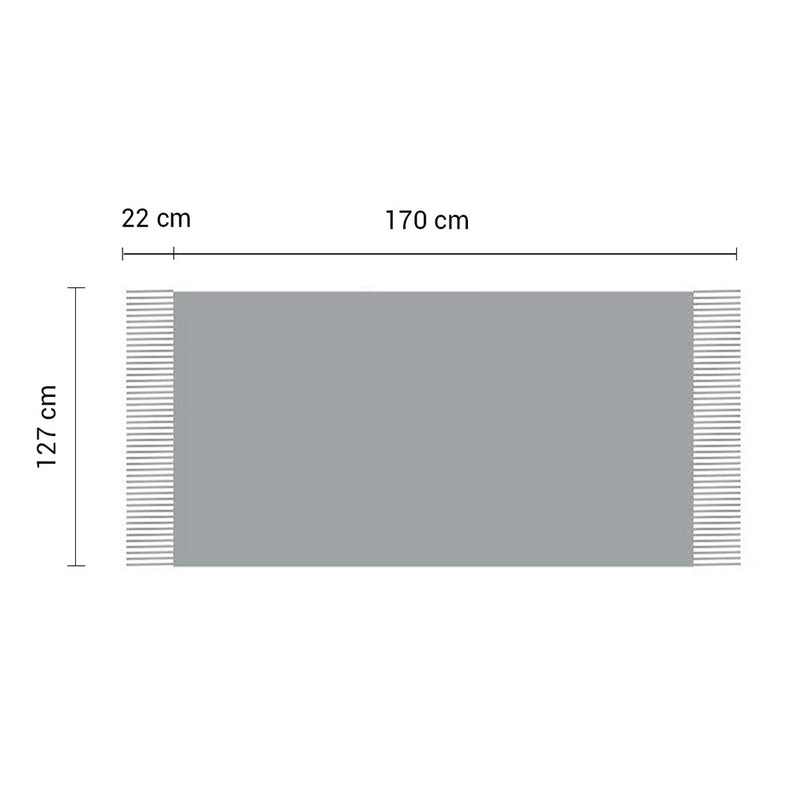 Acrylic Knitted Blanket 130cmx170cm Waffle Weave Coffee Fringe Couch Bed Decor