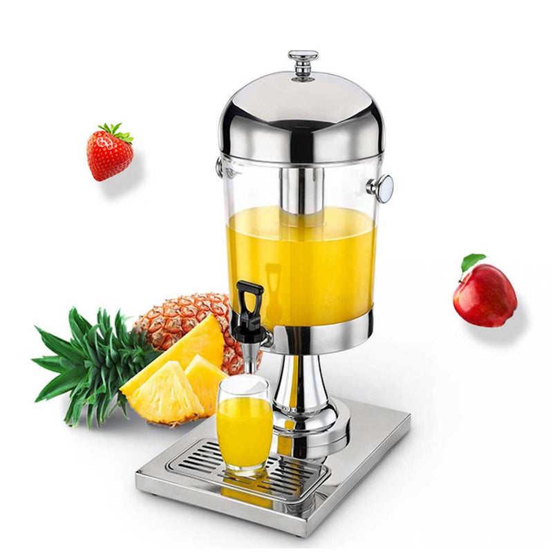 Single 8L Stainless Steel Juicer Water Milk Coffee Pump Dispenser Commercial