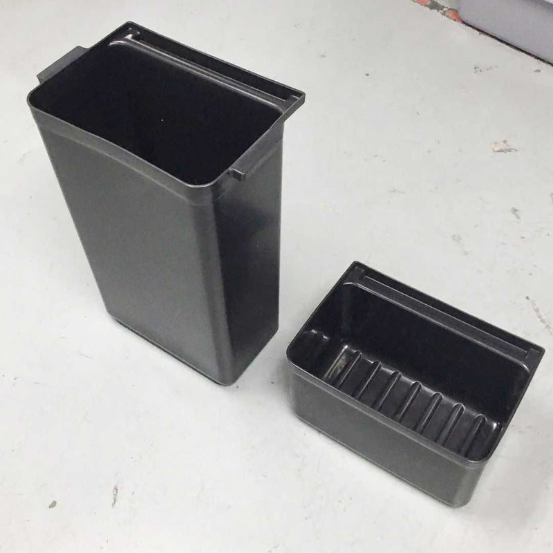 2X Pvc Waste Bins Large 330x230x560mm Small 330x230x175mm Flat Pack