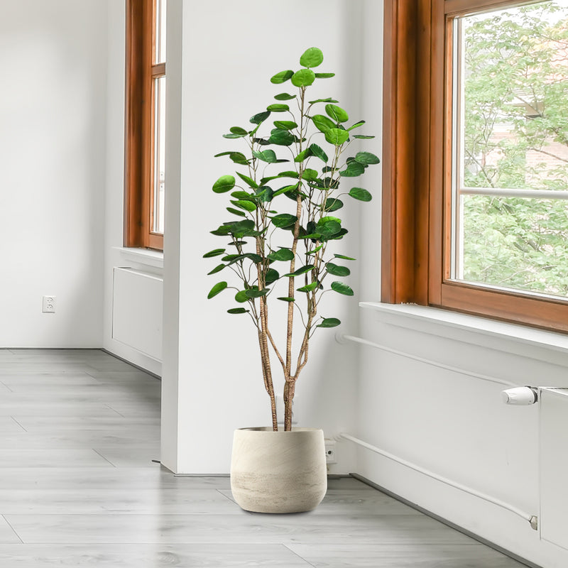 180cm Artificial Polyscias Scutellaria Potted Tree 102 Leaves Plastic Pu Green