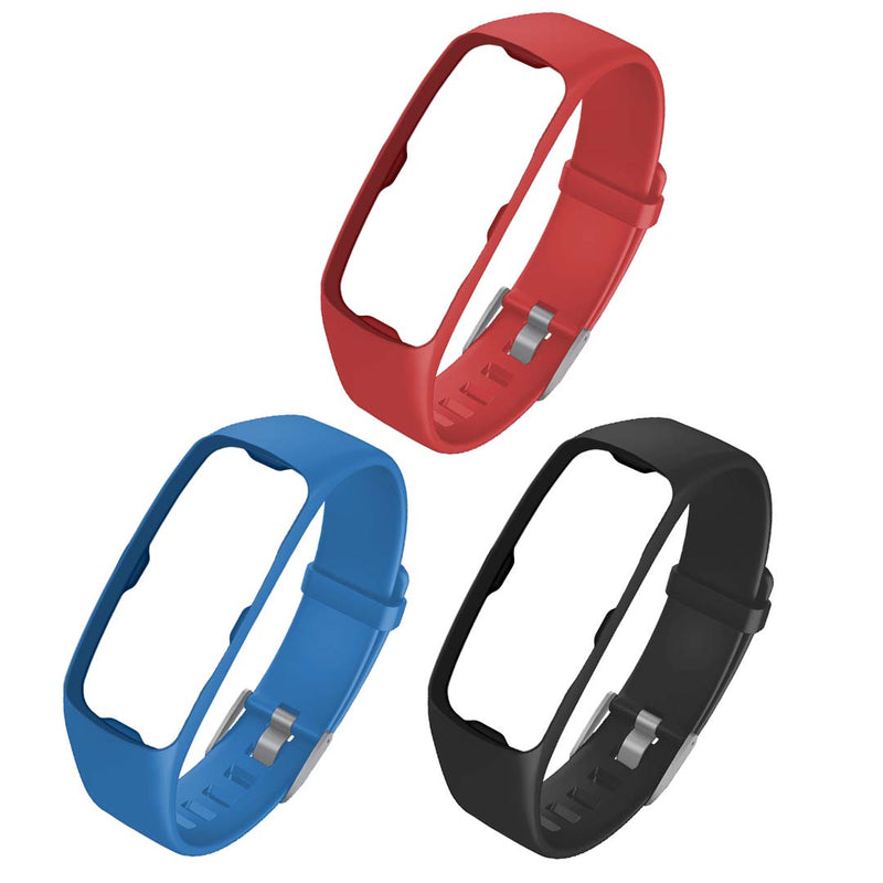 Smart Watch Strap Silicone Adjustable Replacement Band Waterproof Black