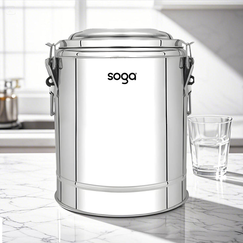 50L Stainless Steel Insulated Stock Pot Hot Cold Beverage Dispenser With Latches