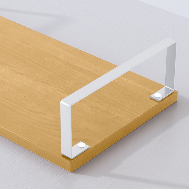 Wood Monitor Stand 40cm Ergonomic Desk Organizer with Storage Natural Finish