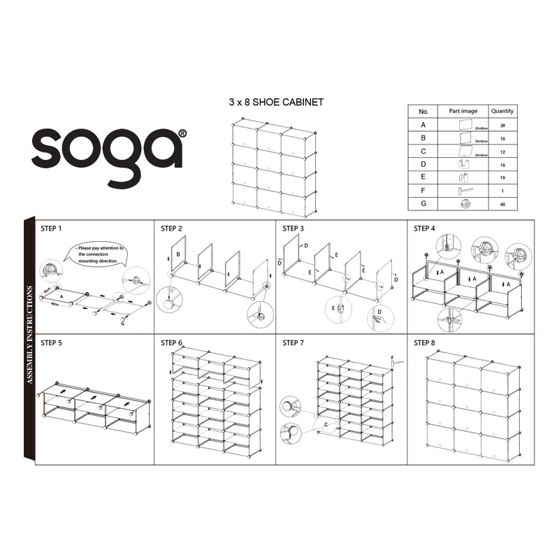 7 Tier 3 Column White Plastic Shoe Rack Organizer 125.5x32x126cm With Cover