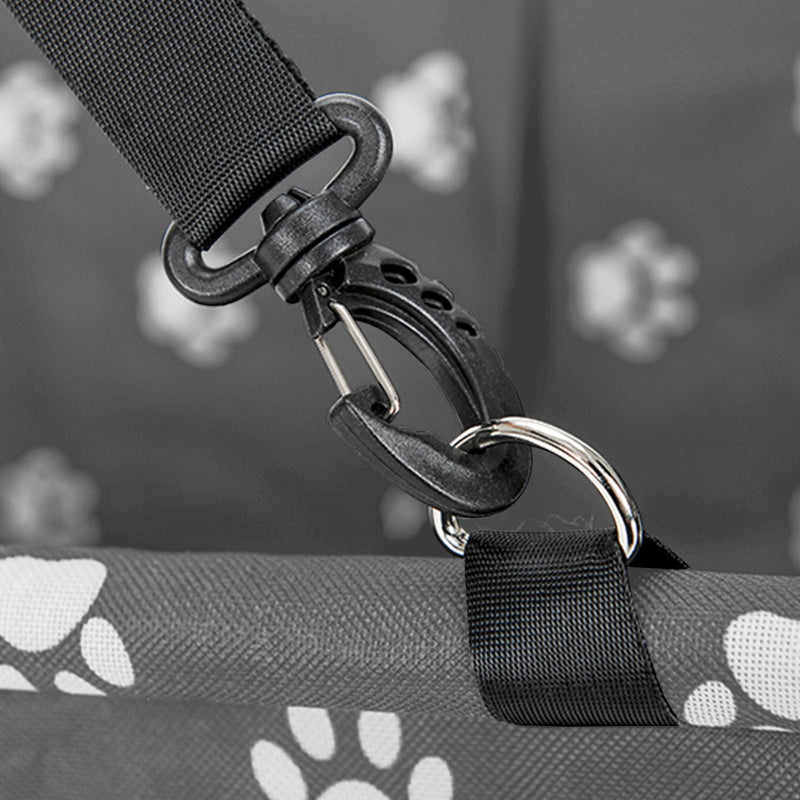 2X Pet Booster Car Seat 40x30x25cm Pvc Mesh Waterproof Grey Safety Tether