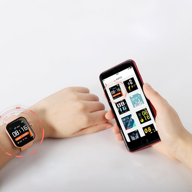 Waterproof Smart Watch 1.4-Inch Screen Heart Rate Tracker Gold Fitness Model P8