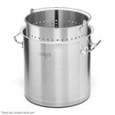 12L Stainless Steel Perforated Stockpot Basket Pasta Strainer with Handle