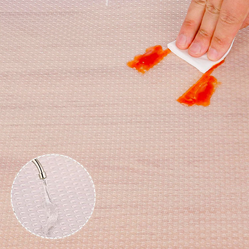 4X Transparent 60x500cm EVA Kitchen Liner Non Slip Waterproof Oilproof Mat