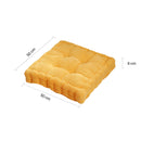 Yellow Square Corduroy Cushion 50x50cm Soft Plush Backrest Pillow Home Decor
