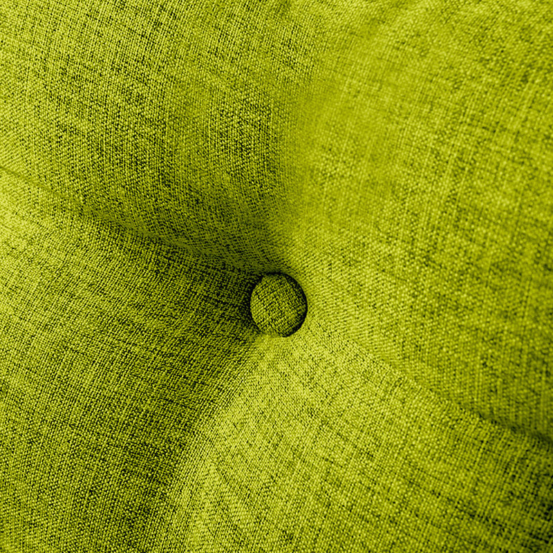 120cm Triangle Wedge Bed Pillow Polyester PP Fill Green Button Tufted Pocket