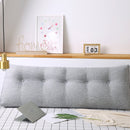 100cm Silver Triangular Wedge Bed Pillow Polyester Backrest Cushion Decor