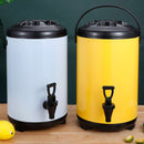 10L Stainless Steel Insulated Beverage Dispenser with Faucet White