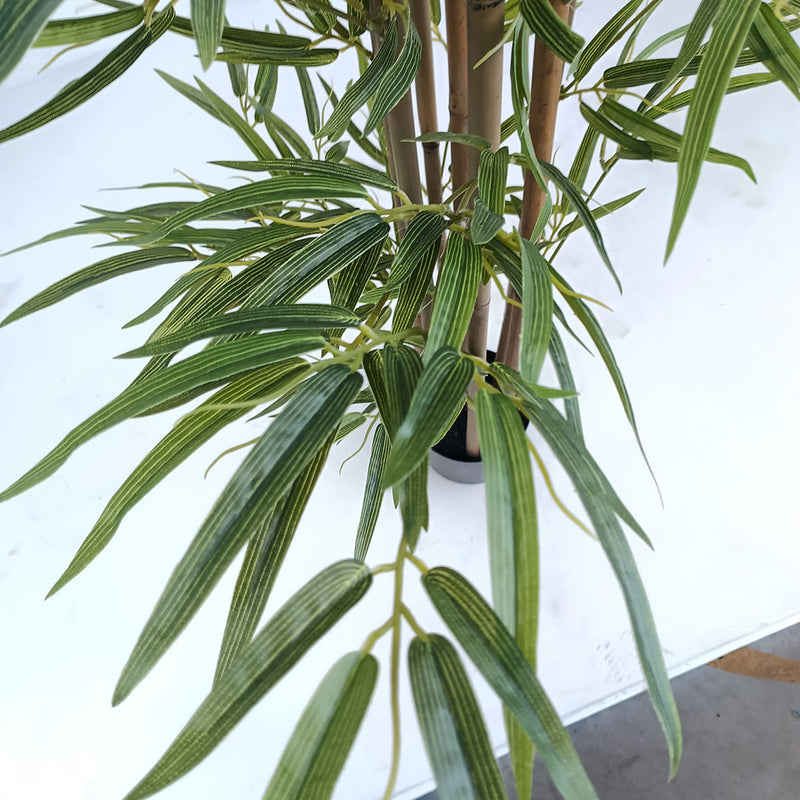 240cm Bamboo Artificial Plant 7 Branches Polyurethane Plastic Lifelike Green
