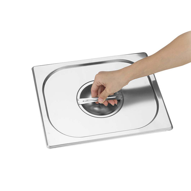 Gastronorm Pan Lid Full Size 1/1 Stainless Steel 325 x 530mm Centre Handle