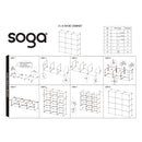 7 Tier White Shoe Rack Organizer Stackable Portable Storage with Cover