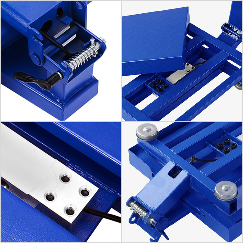 2X 300kg Digital Platform Scale 50g Increments Stainless Steel Blue LCD Display
