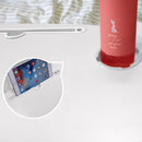White Portable Bed Desk Adjustable Folding with Drawer and Cup Holder 60x48x28cm