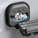 Wall Mounted Clothing Rack Aluminum 93.2cm Space Saving Retractable Foldable