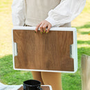 White Foldable 55L Storage Box Crate Stackable Plastic 52.5x35.5cm Home Camping