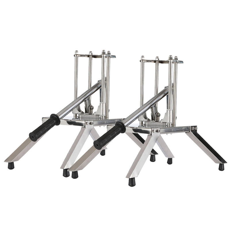 2X Commercial Potato Vegetable Cutter Stainless Steel 3 Blades Easy Clean