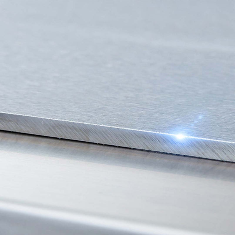 Commercial Electric Stainless Steel Ribbed Griddle 56x48x23cm 2200W