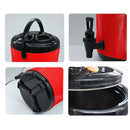 10L Stainless Steel Insulated Beverage Dispenser With Faucet Red