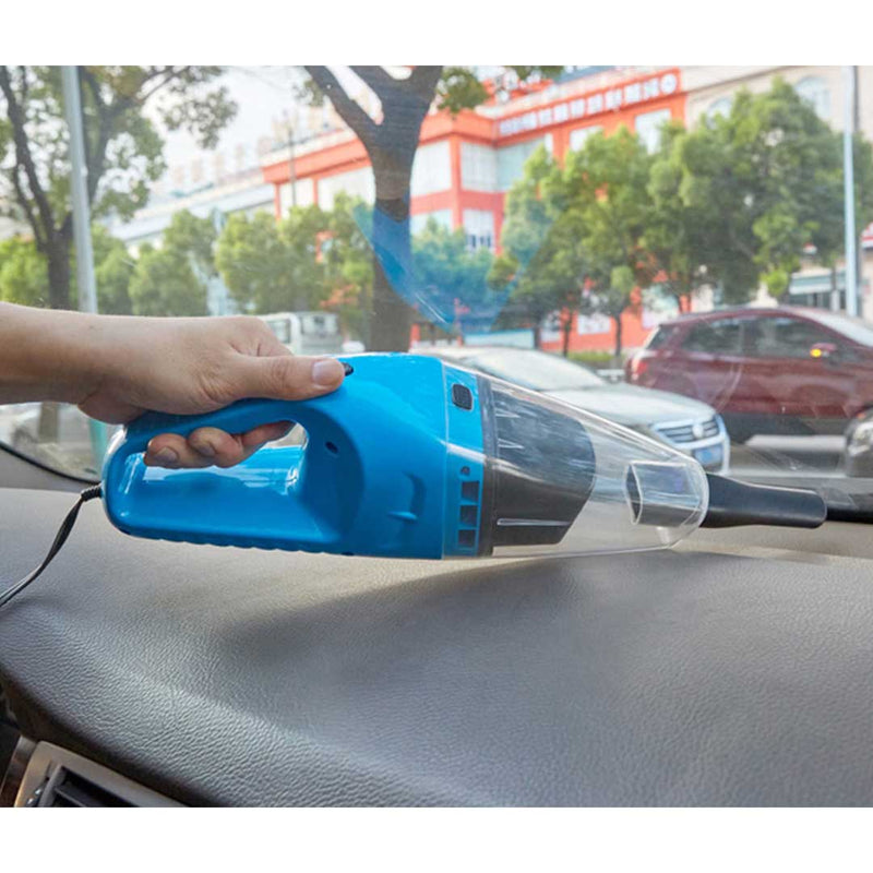 Portable Car Camping Kit 12V Vacuum Inflatable Air Mattress Trunk Organizer Blue