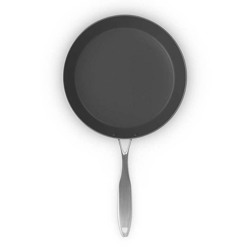Stainless Steel Induction Fry Pan 26cm Non Stick Interior Heat Resistant Handle
