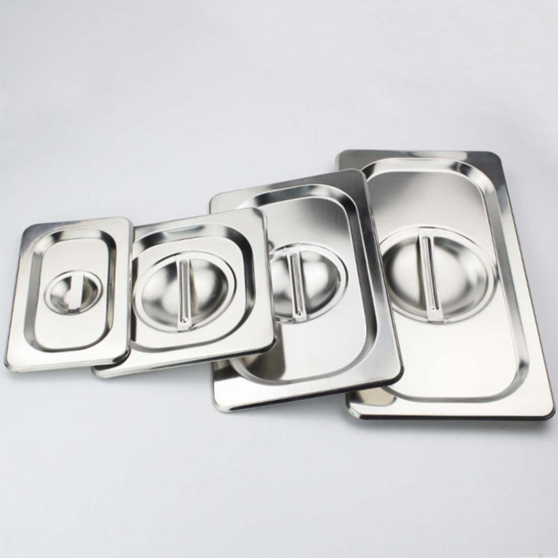 Gastronorm Pan Lid 1/2 Size Stainless Steel Tray Cover Durable Easy Clean
