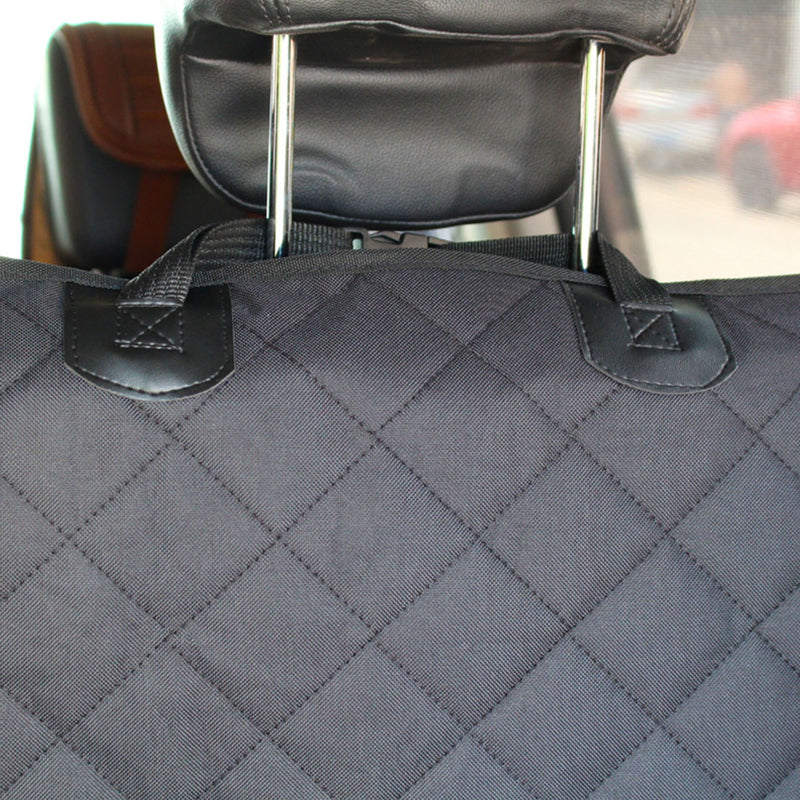 Pet Car Trunk Mat Quilted Cloth Waterproof Non Slip Black 44x106x51x132cm