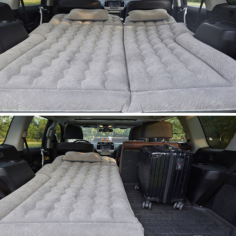 Grey Inflatable Car Mattress Camping Travel Bed with Pillows and Pump