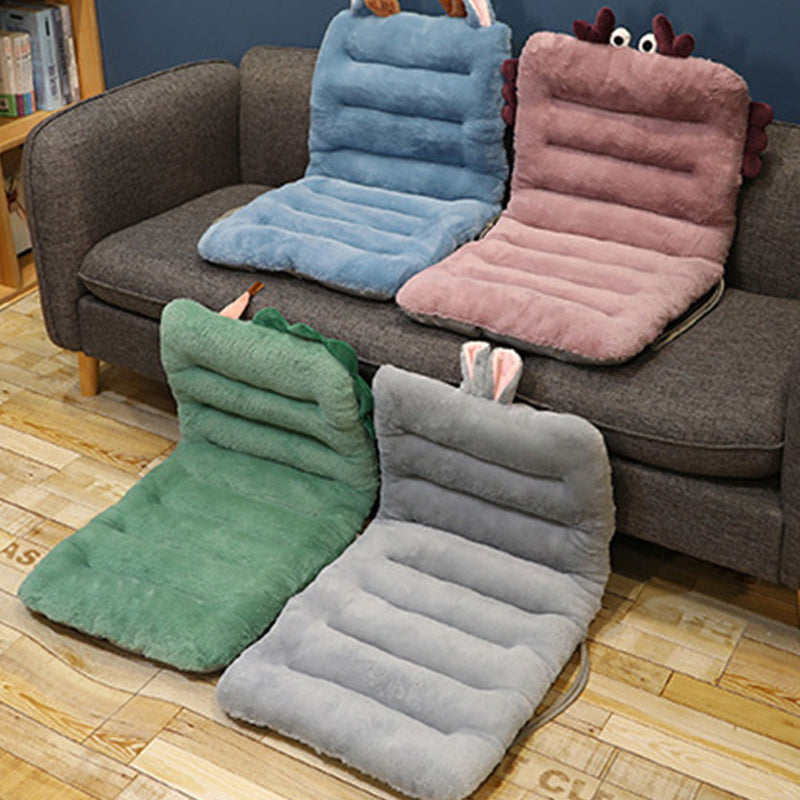 2X Green Dino Lumbar Seat Cushion Pp Cotton 80cmx45cmx10cm