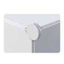 10 Cubes Portable White Wardrobe Modular Foldable Organizer Closet With Doors