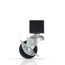 2X 5 Tier Carbon Steel Foldable Kitchen Cart Shelves Black Portable Organizer