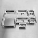 12X Stainless Steel Gastronorm Pan Full Size 1/2 20cm Deep Commercial Tray