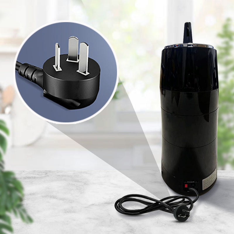 Electric Ice Shaver 300W 70kgs/h Commercial Machine Black Heavy-Duty Blades