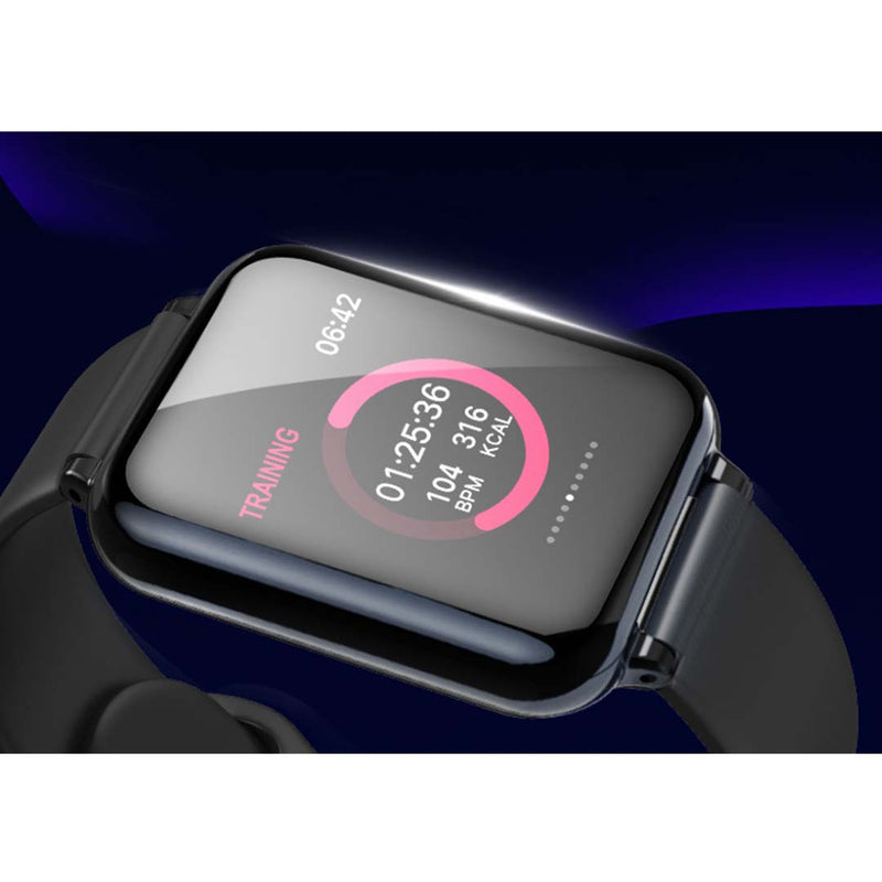 2X 1.3 Inch IPS Smart Watch Heart Rate Blood Pressure Tracker White IP67