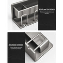 27cm Wall Mounted Bathroom Storage Rack Aluminum Waterproof Rustproof Gray