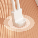 White Portable Folding Bed Table Adjustable Desk Cup Holder Particleboard Metal