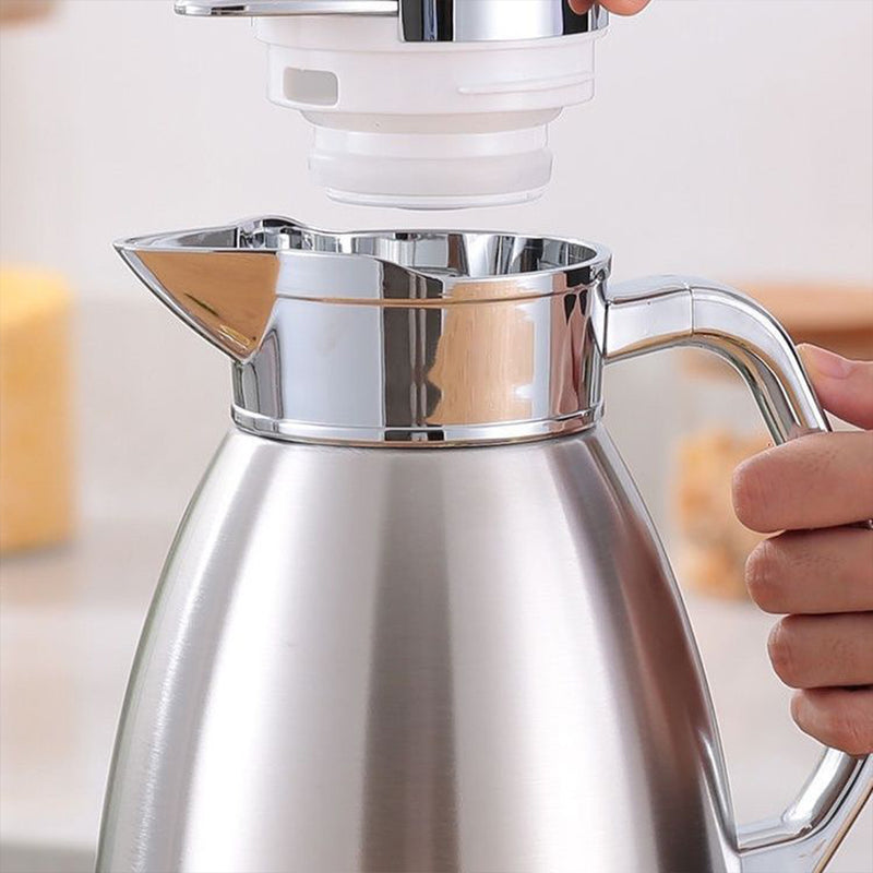2X 2.3L Stainless Steel Insulated Vacuum Flask Thermal Coffee Jug