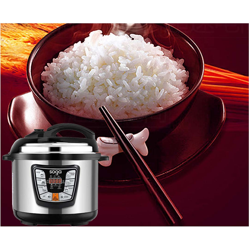 Electric Pressure Cooker 12L Stainless Steel NonStick Multi-Functional 1600W