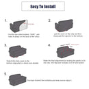 1 Seater Black Sofa Cover Couch Protector High Stretch Polyester Slipcover