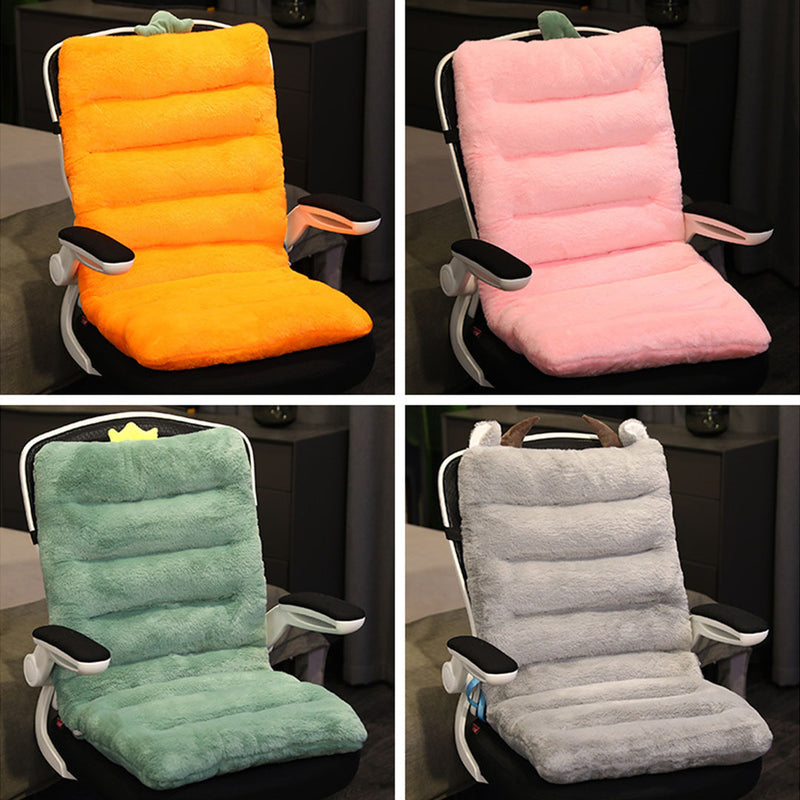 2X Green Dino Lumbar Seat Cushion Pp Cotton 80cmx45cmx10cm