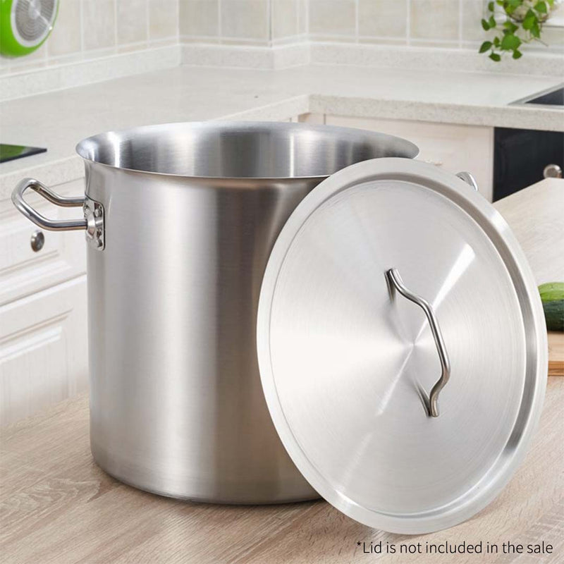 Stock Pot 225L 18/10 Stainless Steel Thick Sandwich Bottom Induction Ready