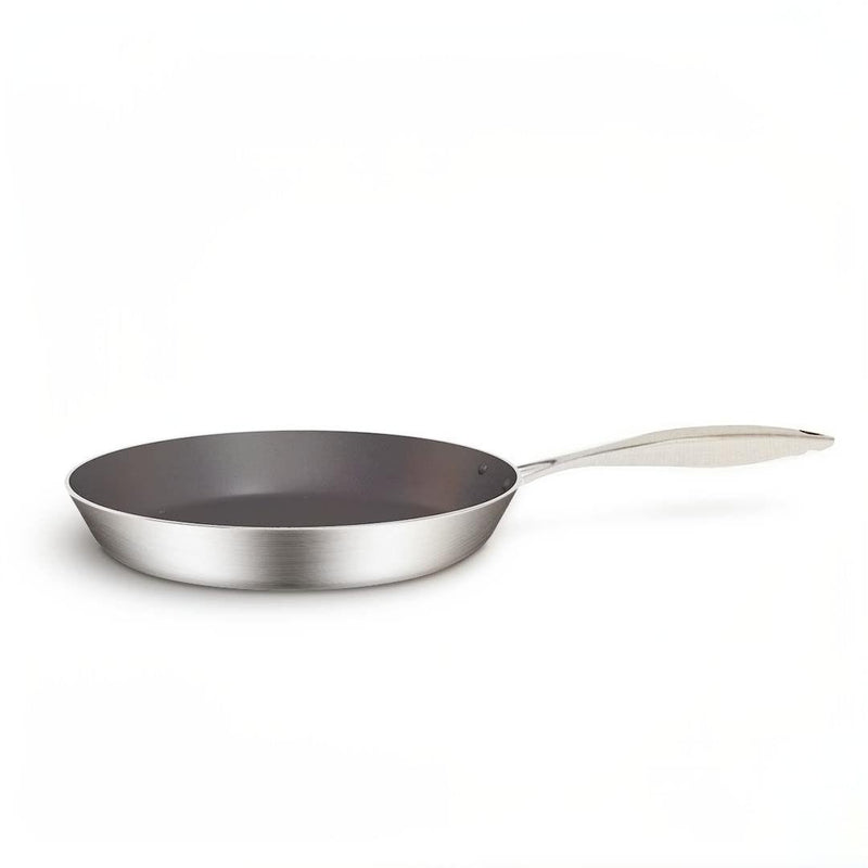 Stainless Steel Fry Pan 2 Pack 26cm 30cm Induction Compatible Non Stick Interior