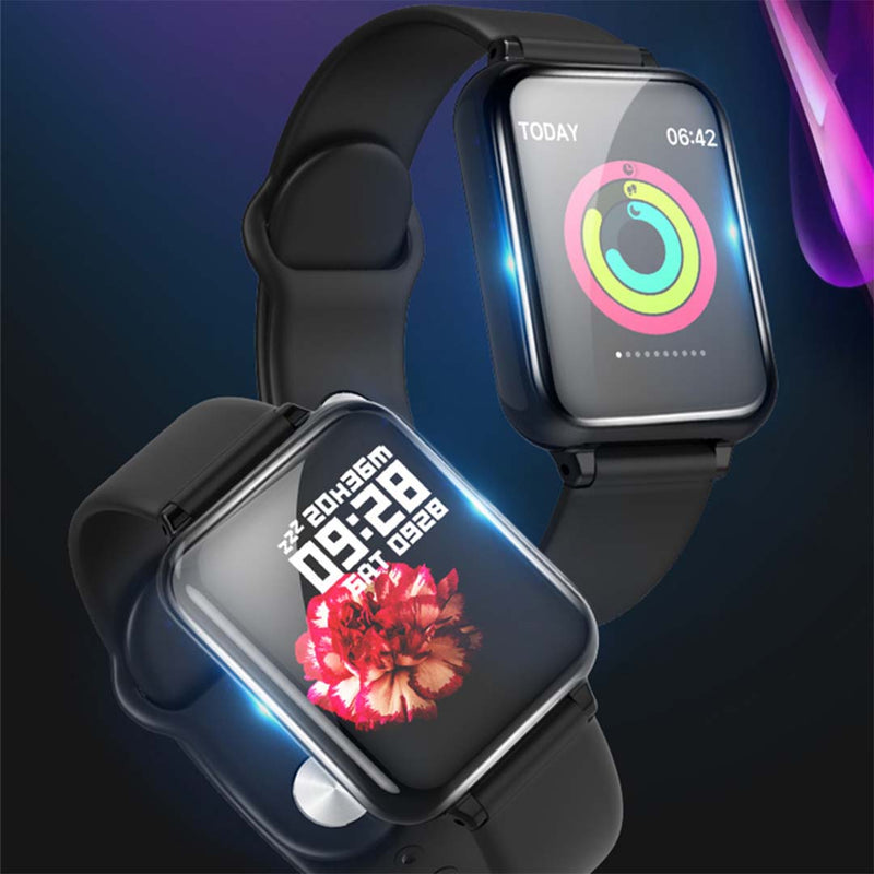 2X 1.3 Inch IPS Smart Watch Heart Rate Blood Pressure Tracker White IP67