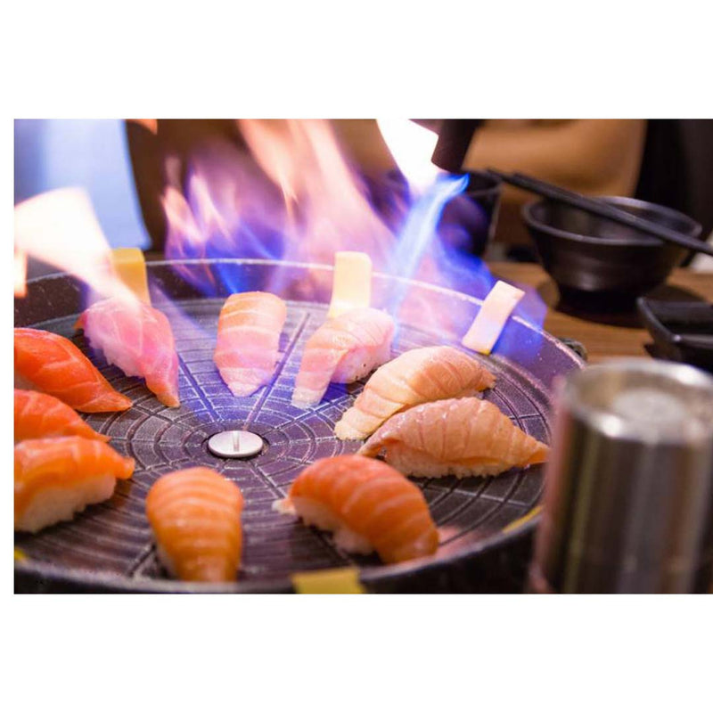 2X Stone Coated Round Grill Plate Non Stick PFOA Free Portable Korean Barbecue